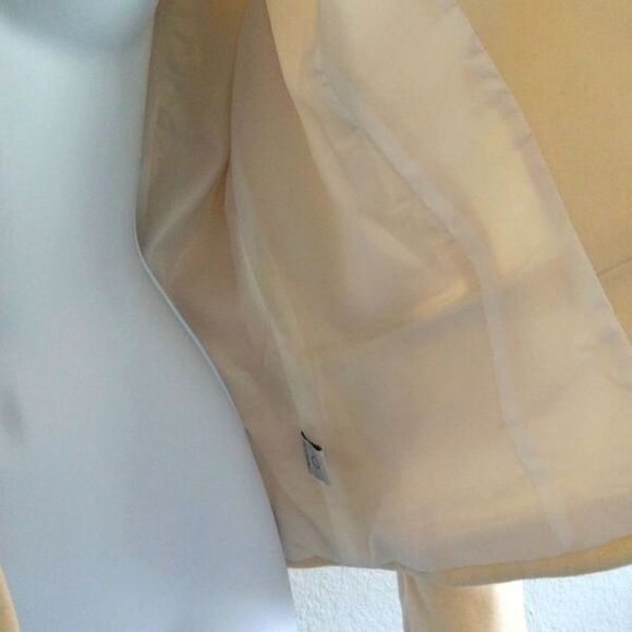 Wool Pea Coat Ivory size 12 - Picture 4 of 7